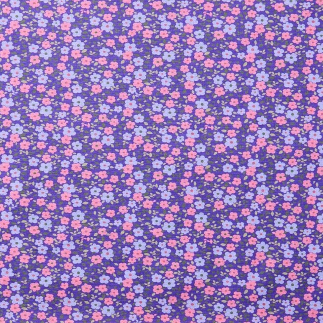 Neck Scarf - Purple Ditsy Daisy