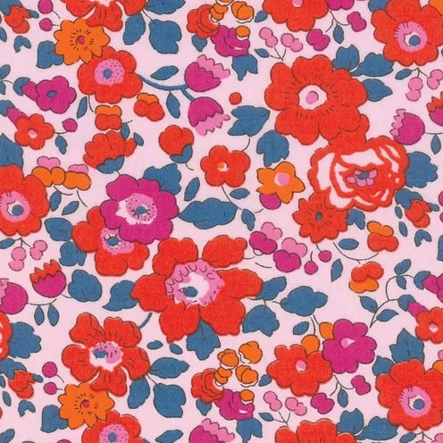 Wristlet Keychain - Cherry Denim Liberty