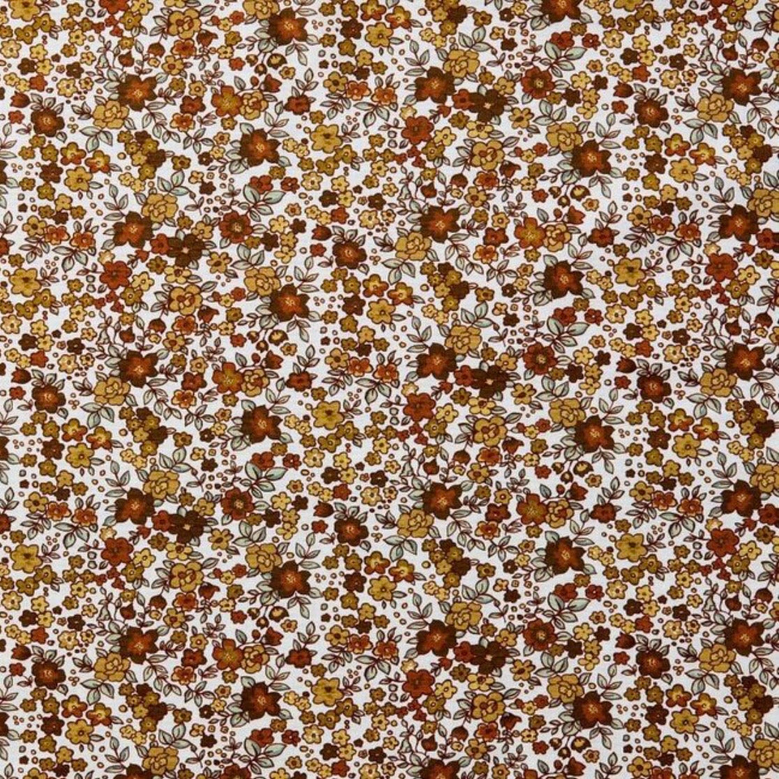 Neck Scarf - Natural Vintage Floral