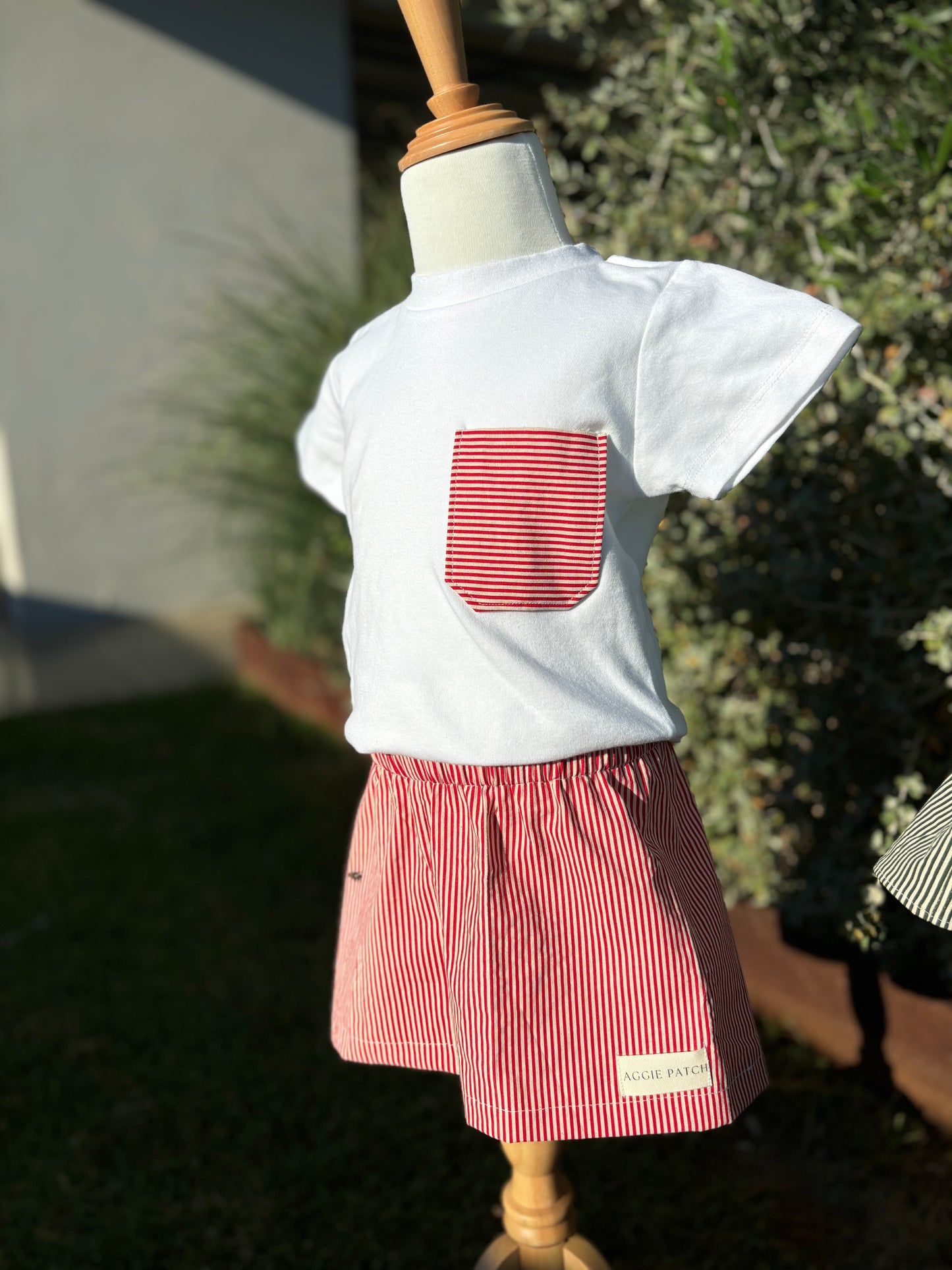 Levi Shorts - Cherry Stripe (PRE-ORDER)