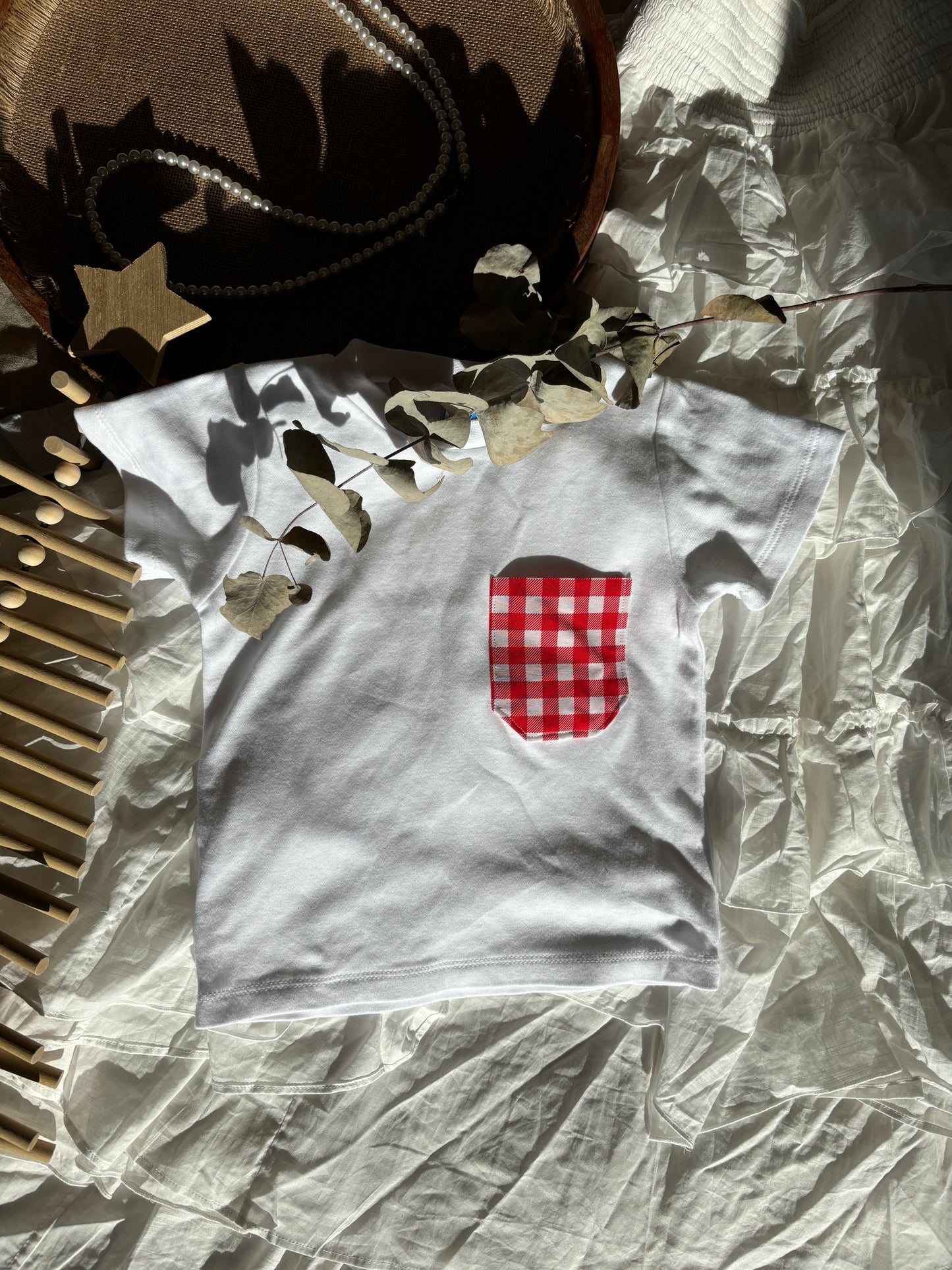 Hugh Tee - Cherry Gingham (PRE-ORDER)