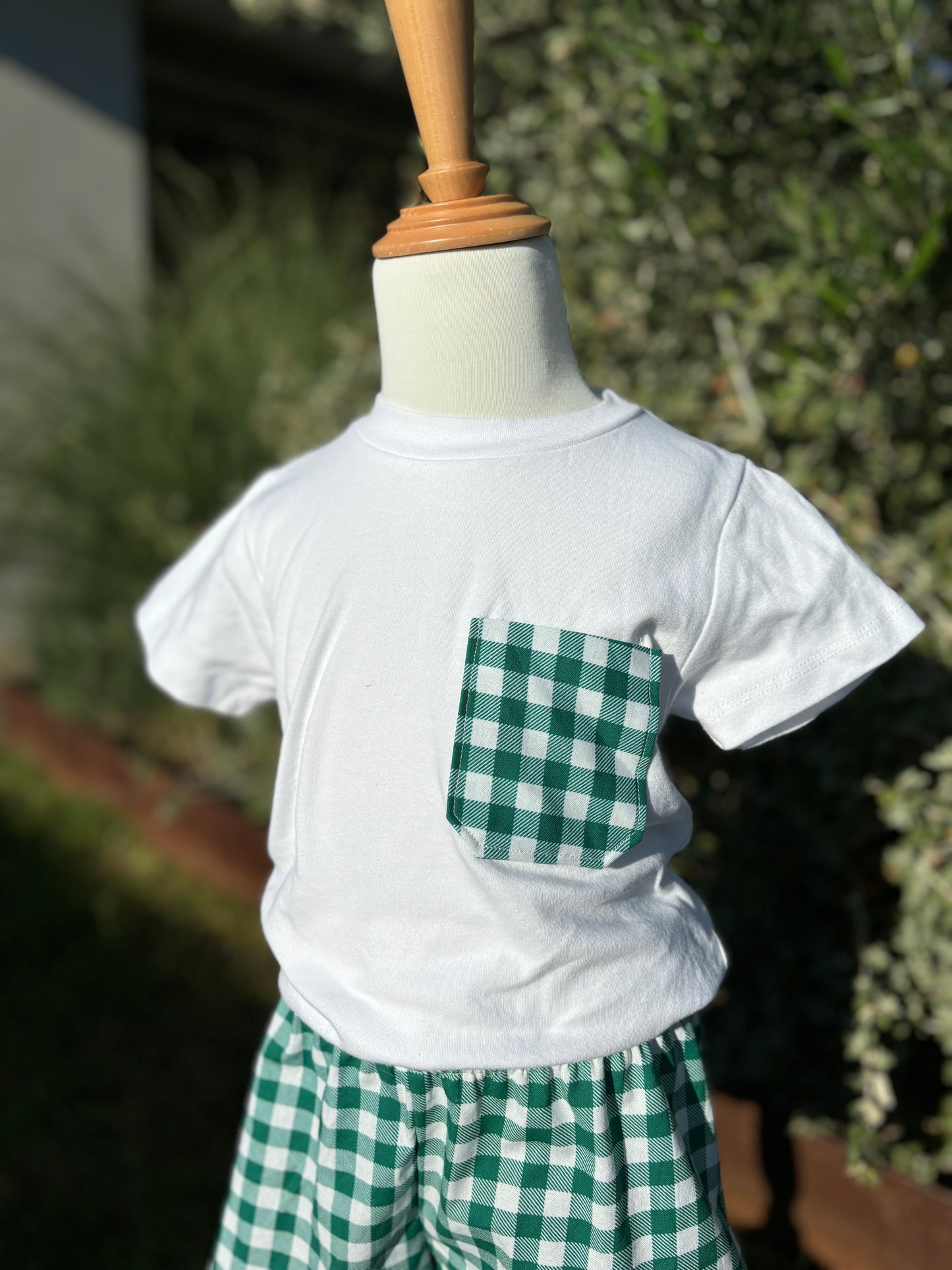 Hugh Tee - Pea Gingham (PRE-ORDER)