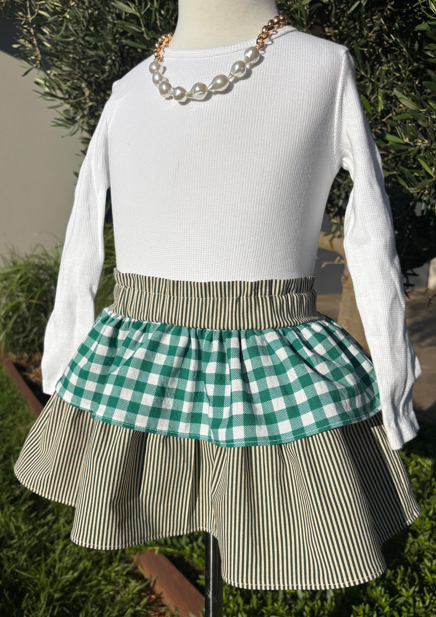 Holly Frill Skirt - Green