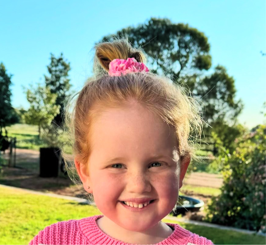 Neon Pink Gingham Scrunchie