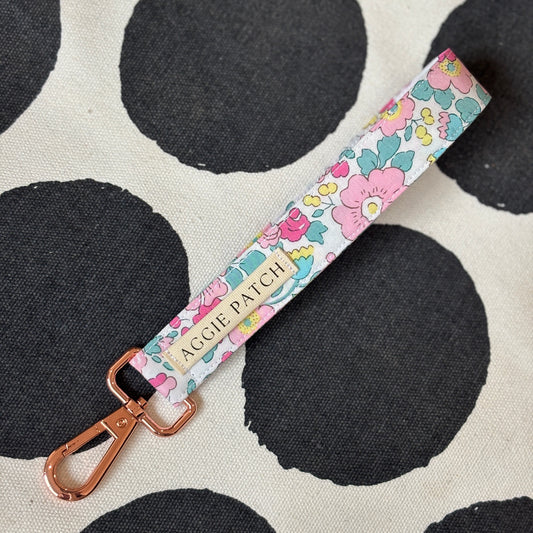 Wristlet Keychain - Blush + Mint Liberty