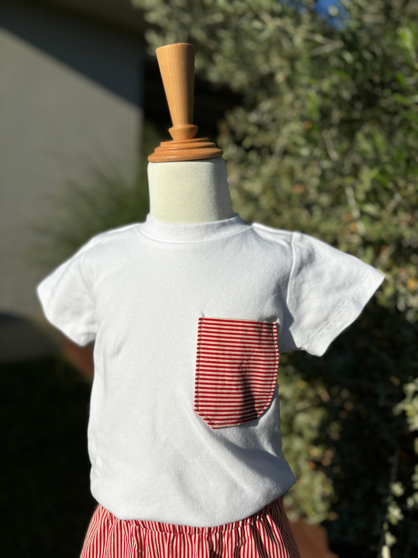 Hugh Tee - Cherry Stripe (PRE-ORDER)