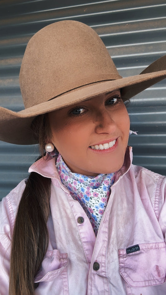 Neck Scarf - Blush Ditsy Daisy