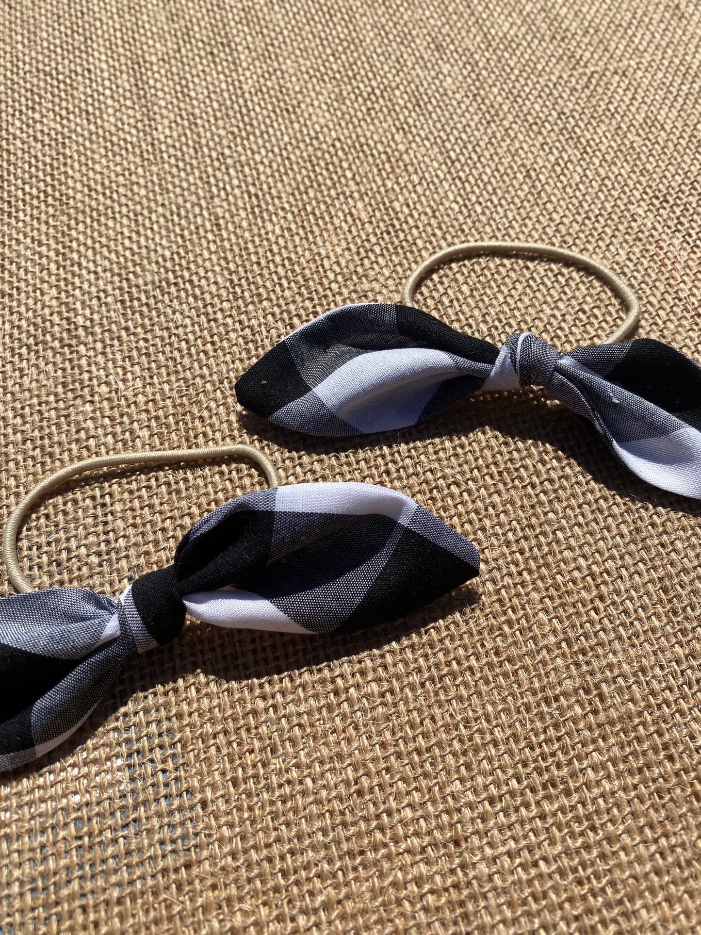 Flopsy Ties - Black/White Gingham