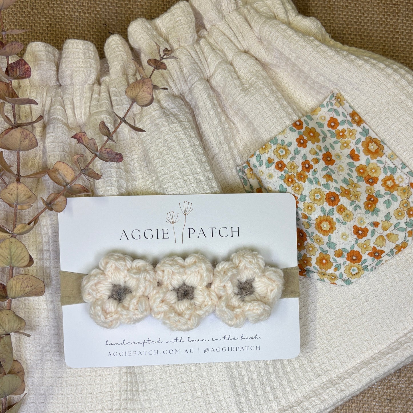 Daisy Australian Merino Wool Headband