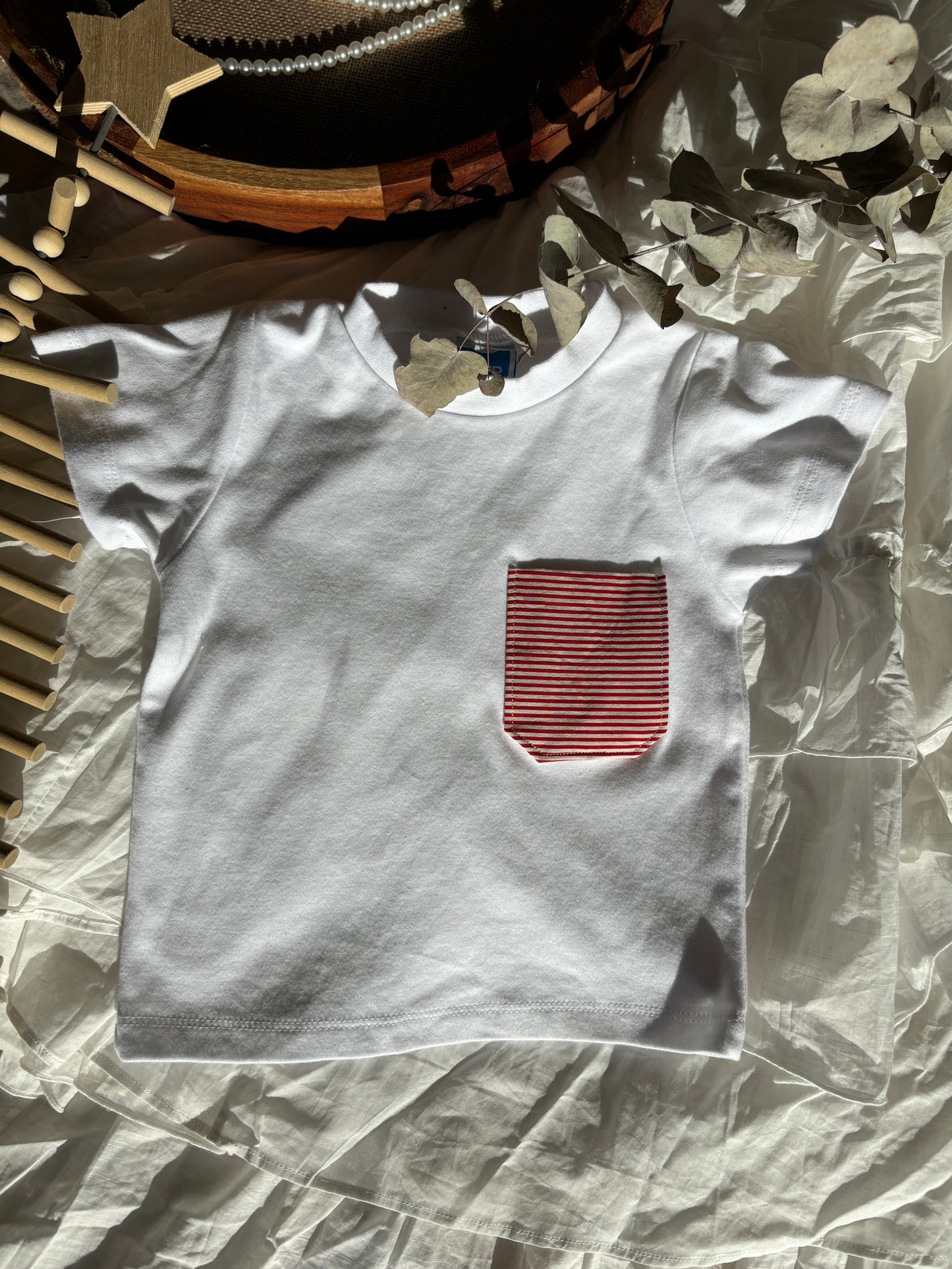 Hugh Tee - Cherry Stripe (PRE-ORDER)