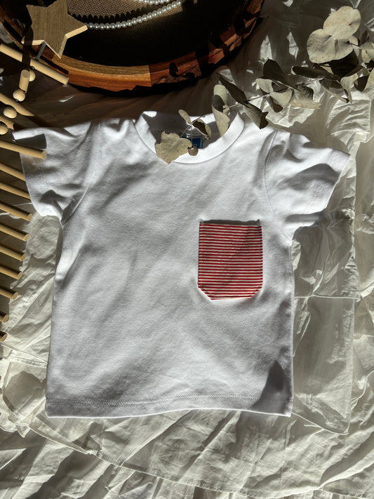 Hugh Tee - Cherry Stripe (PRE-ORDER)