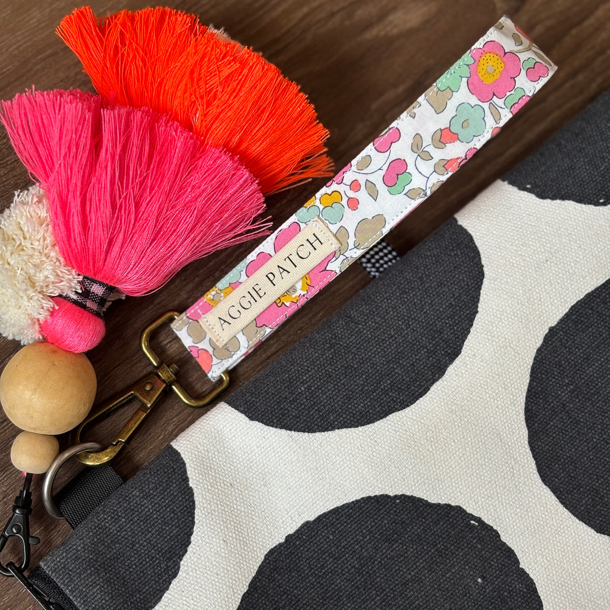 Wristlet Keychain - Confetti Liberty