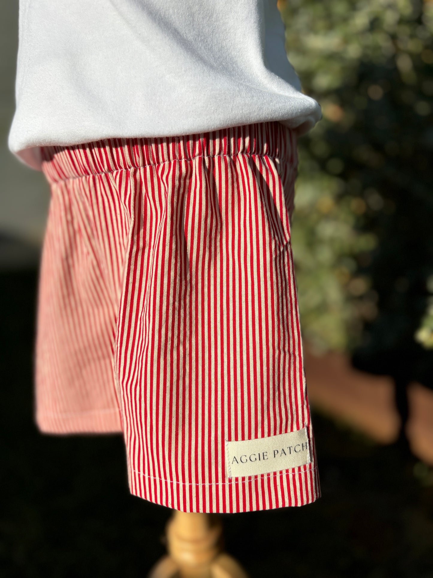 Levi Shorts - Cherry Stripe (PRE-ORDER)