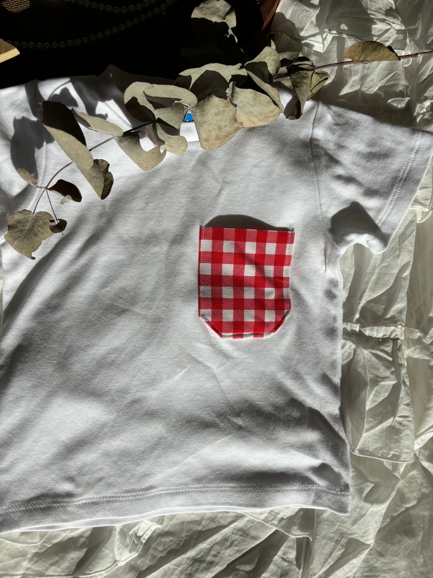 Hugh Tee - Cherry Gingham (PRE-ORDER)