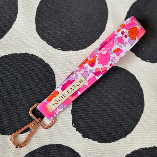 Wristlet Keychain - Neon Pink Liberty