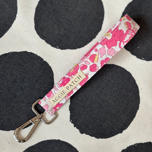 Wristlet Keychain - Pretty Pink Liberty