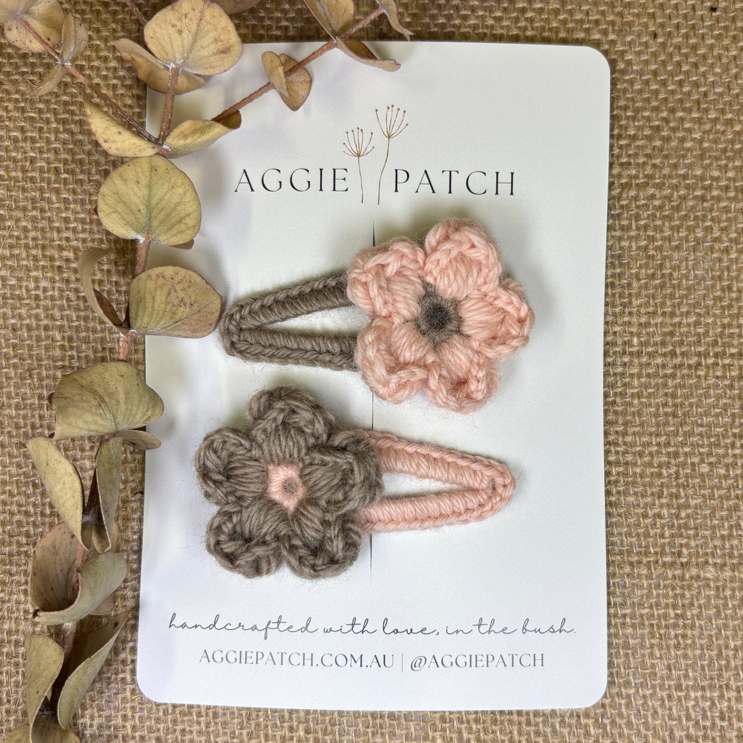 Daisy Australian Merino Wool Hair Clips