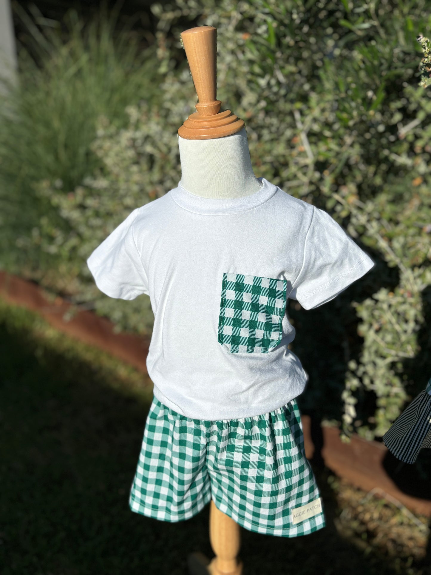 Hugh Tee - Pea Gingham (PRE-ORDER)