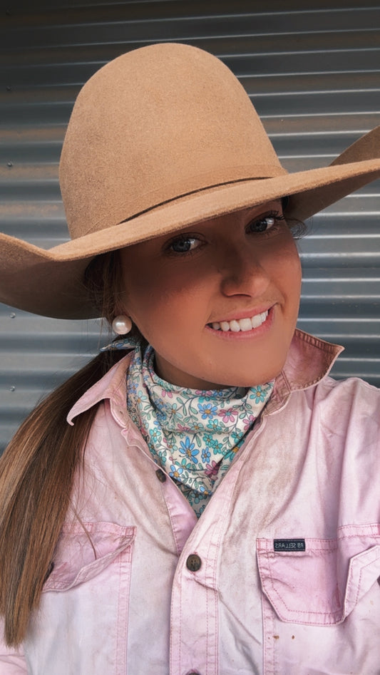 Neck Scarf - Lemon Flower Field